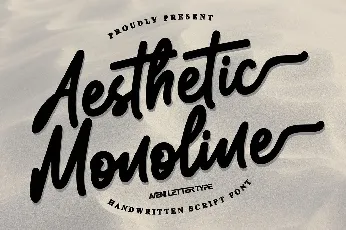 Aesthetic Monoline font