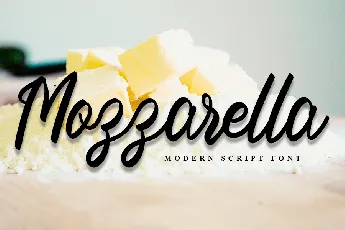 Mozzarella font