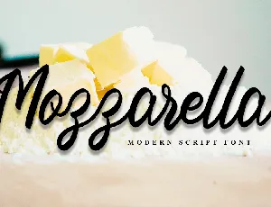 Mozzarella font