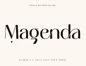 Magenda font