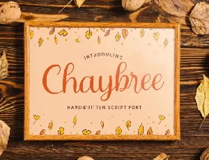 Chaybree Calligraphy Script font