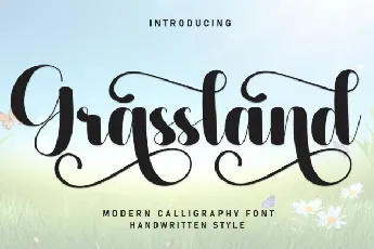 Grassland Script font