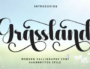 Grassland Script font