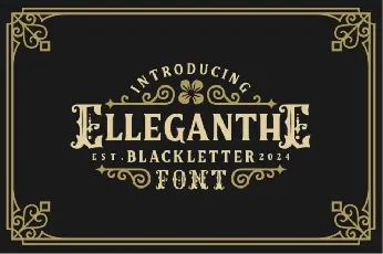 Elleganthe font