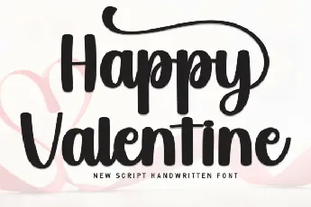 Happy Valentine Script font