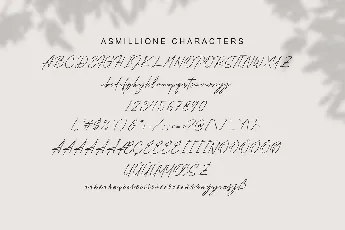 Asmillione font