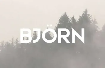 Bjorn Typeface Free font