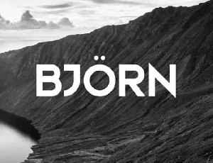 Bjorn Typeface Free font