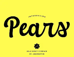 Pears font