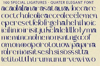 Quater Elegant Demo font