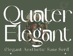 Quater Elegant Demo font