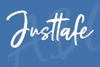 Justtafe font