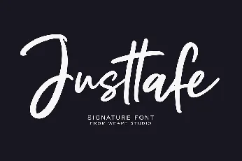 Justtafe font