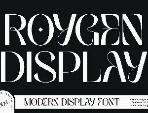 Roygen Display font