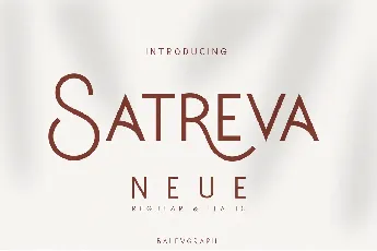 Satreva Neue font