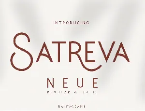 Satreva Neue font