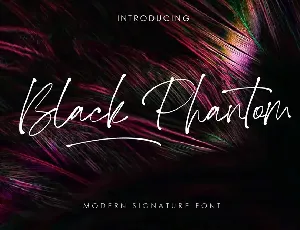 Black Phantom font