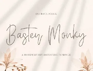 Baster Monky Handwritten font