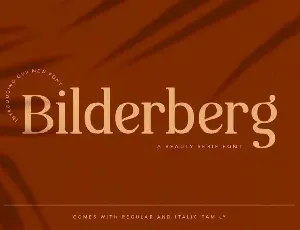 Bilderberg Serif font