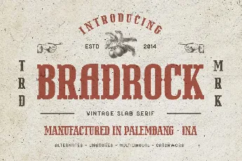 Bradrock font