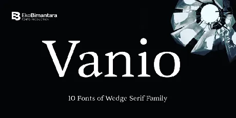 Vanio Trial font