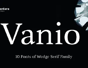 Vanio Trial font