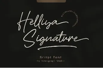 Helliya Signature font