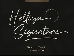 Helliya Signature font