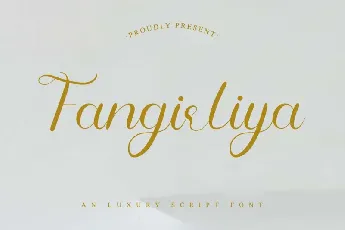 Fangirliya Calligraphy font