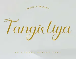 Fangirliya Calligraphy font