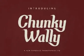 Chunky Wally Display font