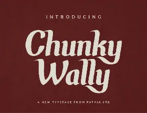 Chunky Wally Display font