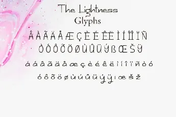 The lightness Handwritten font