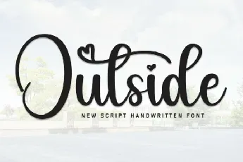 Outside Script font