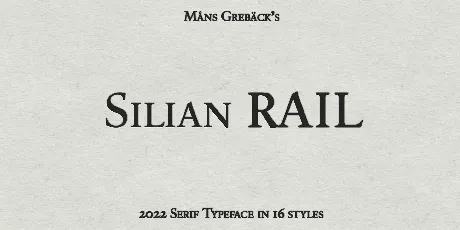 Silian Rail font