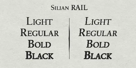 Silian Rail font