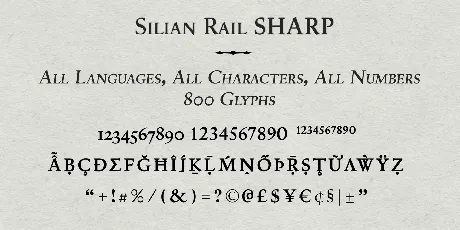 Silian Rail font