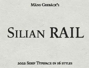 Silian Rail font