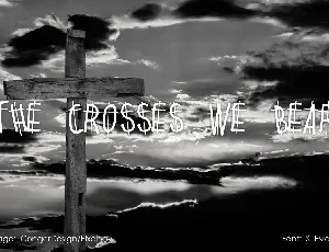 The Crosses We Bear font