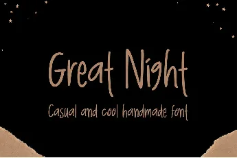 Great Night - Personal Use font