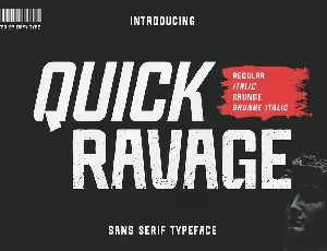 Quick Ravage font