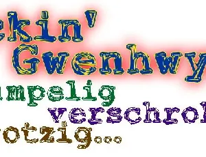 Fuckin Gwenhwyfar font