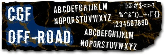 CGF Off-Road font