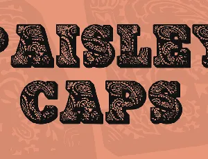 PaisleyCaps font