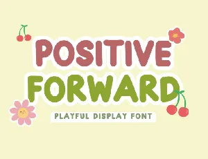 Positive Forward font