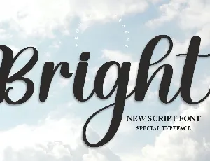 Bright font