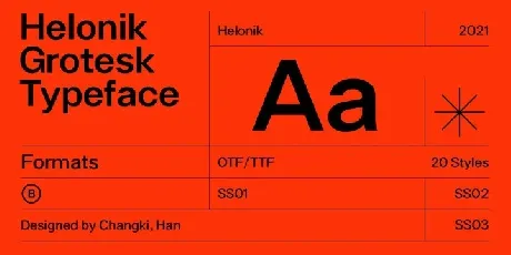 Helonik font