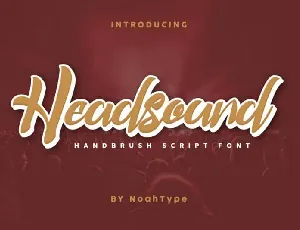 Headsound Brush font