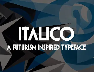 Italico â€“ Sans Serif font