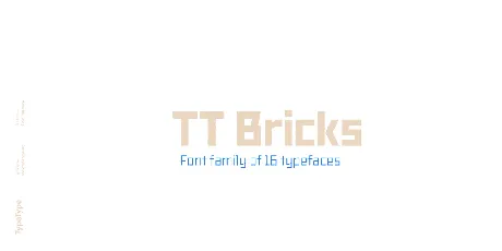 TT Bricks Trial font